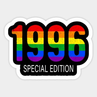 1996 Lgbt Birthday Rainbow Pride Lgbt Sticker